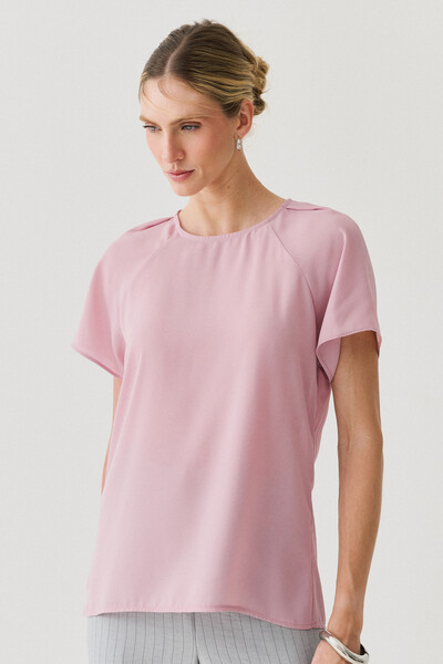 Foto Blusa Manga Raglan Ombro Prega