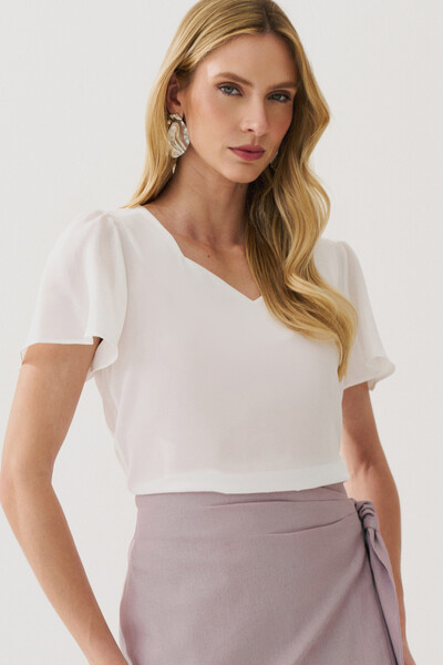 Foto Blusa Decote V