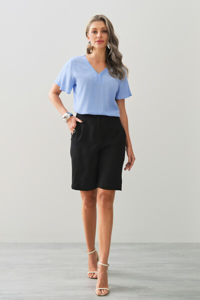 FotoBlusa Decote V Pregas