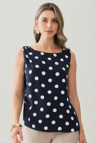 Foto Regata Assimétrica Poa Cintura Direita Pregas