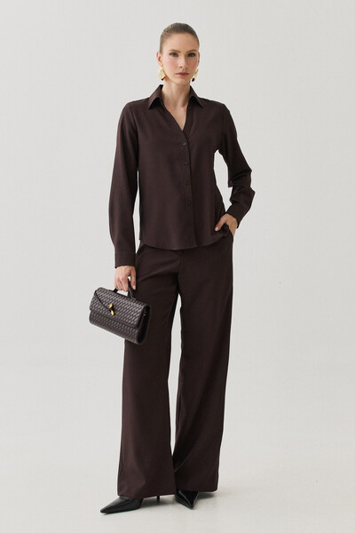 Foto Conjunto de Alfaiataria de Camisa Manga Longa e Calça Reta