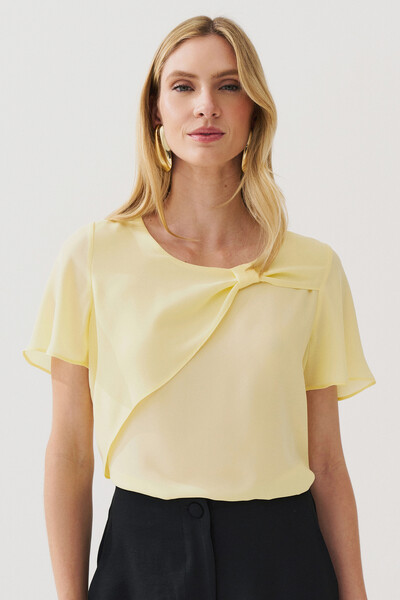 Foto Blusa Transpassada Laço
