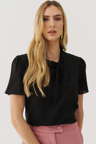 Foto BLUSA GOLA DOBRADA LAÇO