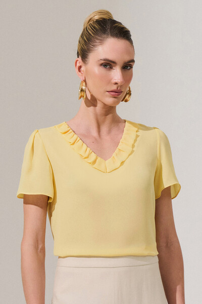 Foto Blusa Decote V Babadinho