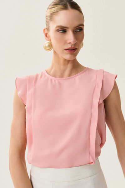 Foto Regata Ombro Babado Prega