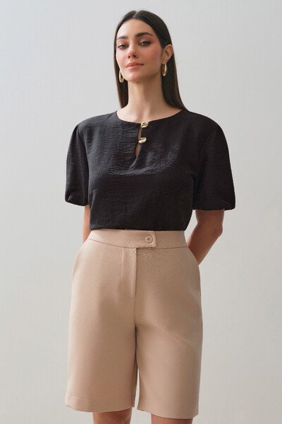 Foto Blusa Manga Balonê Gold Double