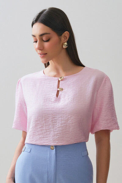 Foto Blusa Manga Balonê Gold Double