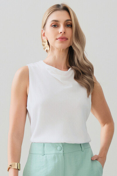 Foto Regata Dupla Decote Drapeado