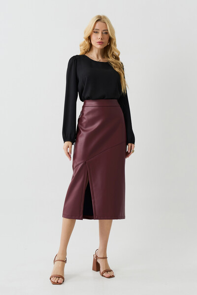 Foto Blusa Manga Longa Ombro Recortes Double