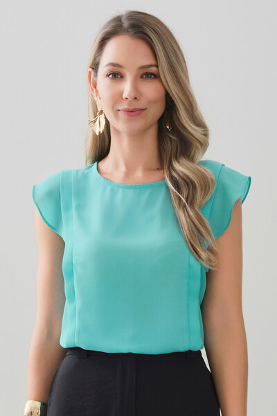 Foto Regata Ombro Babado Prega