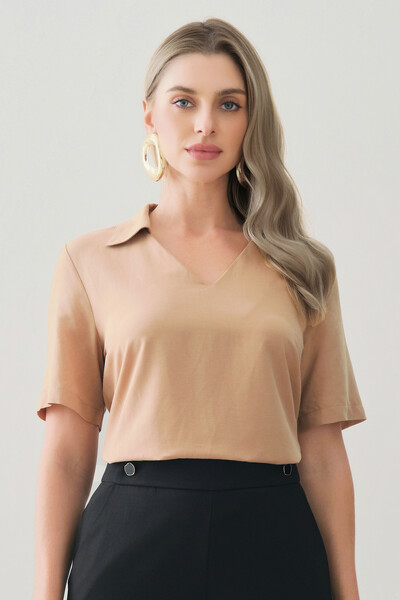 Foto Blusa Gola Polo Decote V