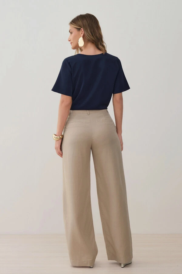 Blusa Assimétrica Ombro Esquerdo Pregas Triple