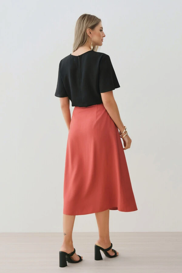 Blusa Decote Franizido