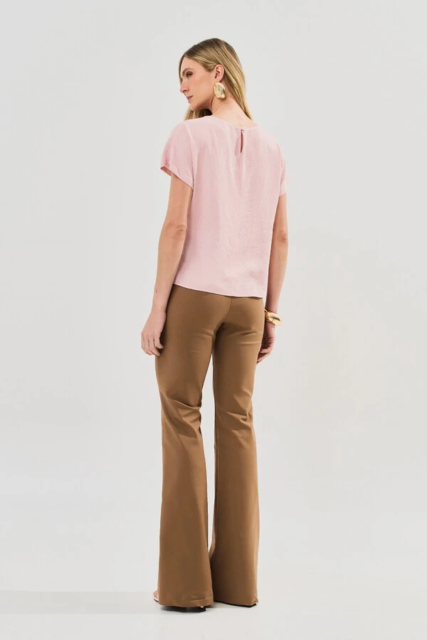 Blusa Manga Morcego Lateral Laço