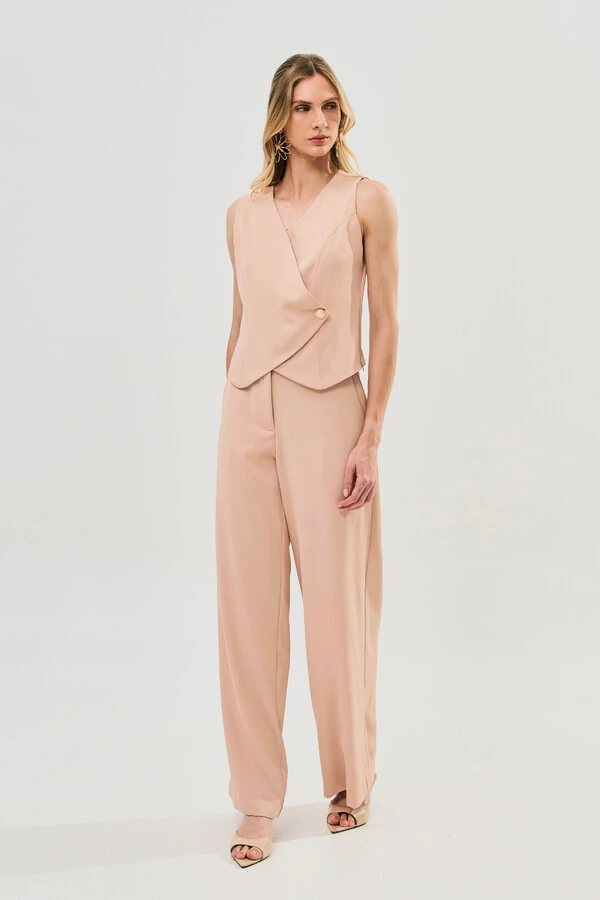 Conjunto de Alfaiataria de Colete e Pantalona Gold