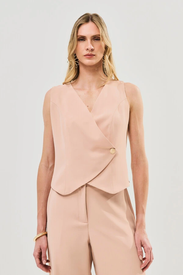Conjunto de Alfaiataria de Colete e Pantalona Gold