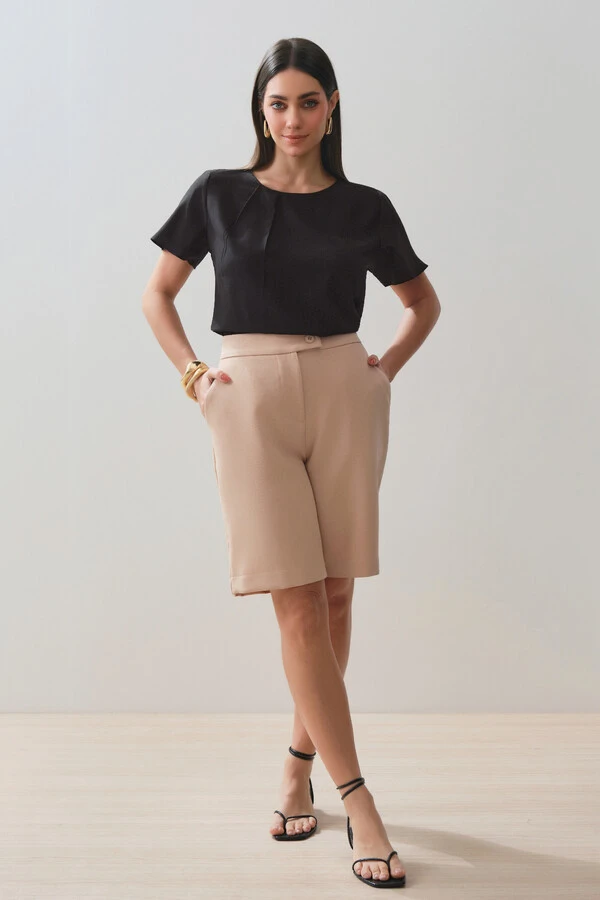 Blusa Decote Prega
