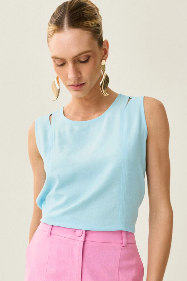 Regata Ombro Cut Out Recorte