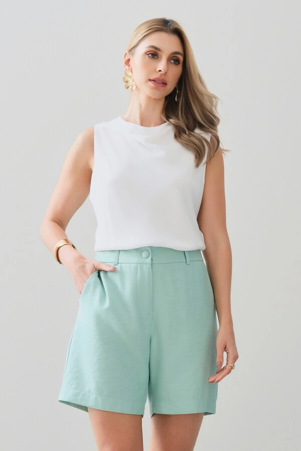 Regata Dupla Decote Drapeado