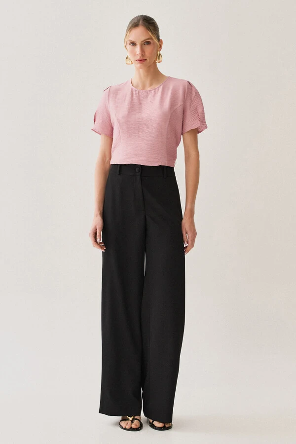 Pantalona de Alfaitaria Botão Forrado