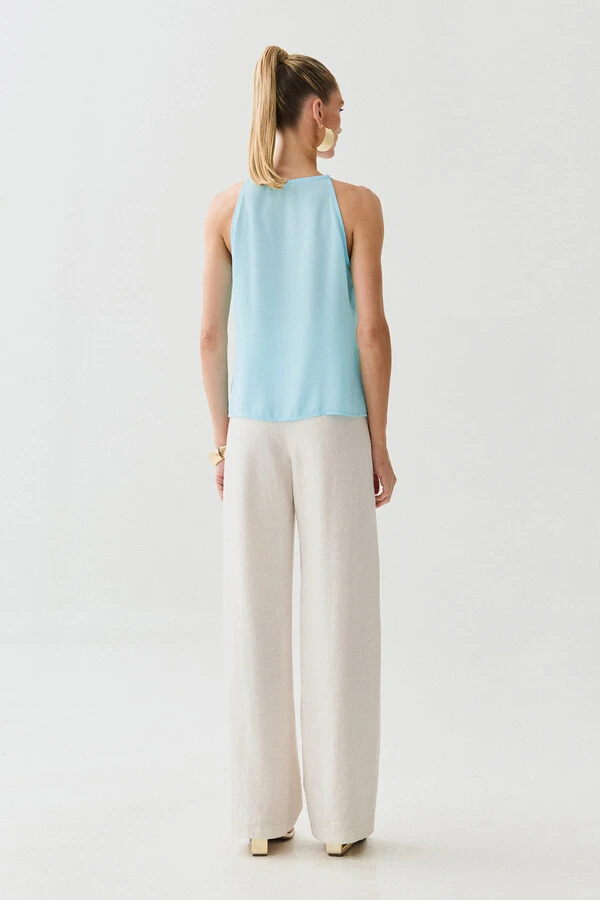 Alcinha Frente Única Decote Gota Laço