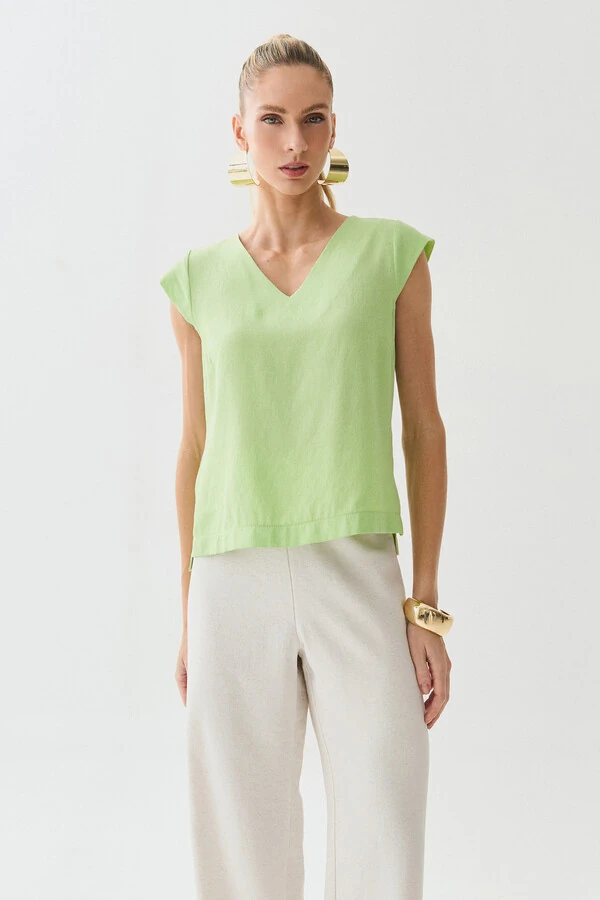 Regata Decote V Ombro Cap