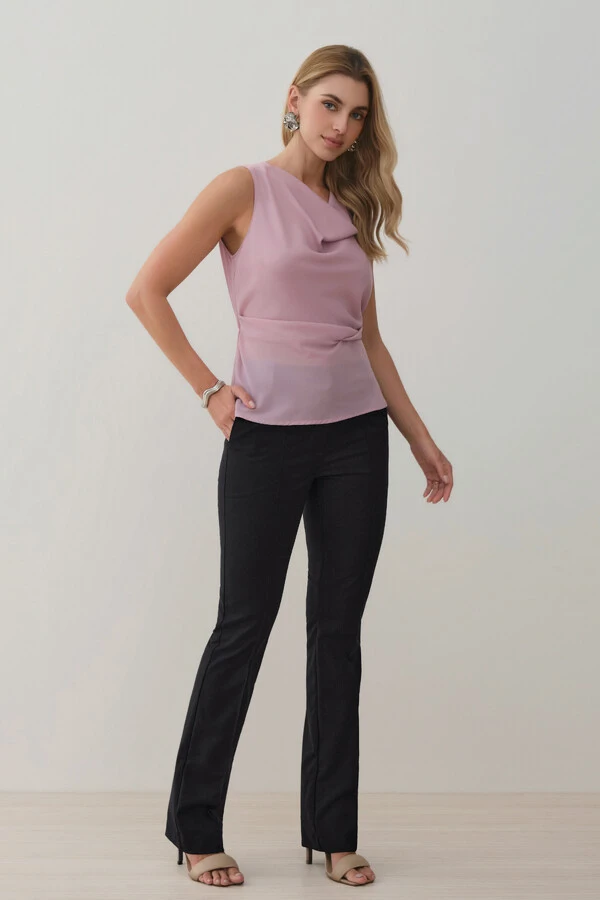 Calça Flare de Alfaitaria Double Passantes Triple Nervura