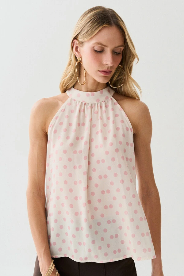 Regata Frente Única Poa Gola Baixa