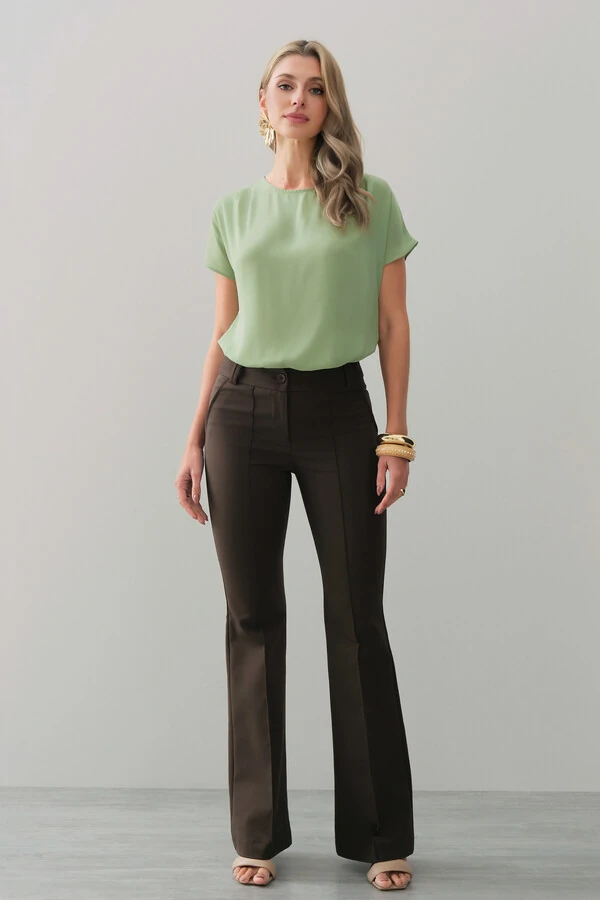 Calça flare double