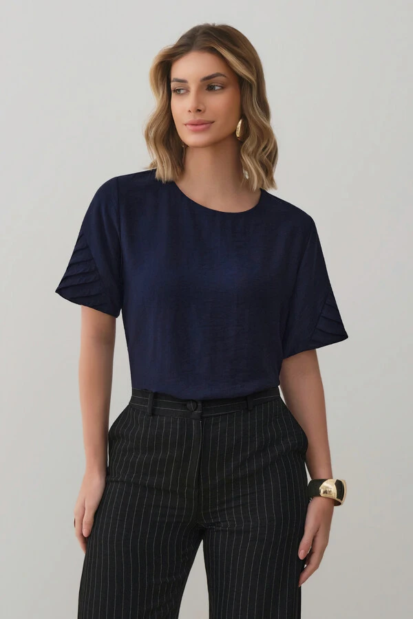 Blusa Manga Preguinhas