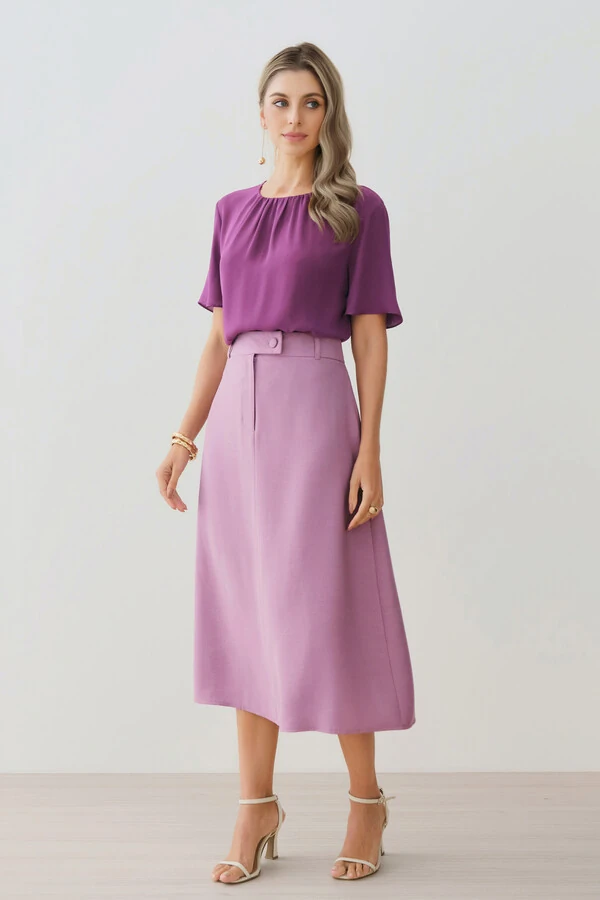 Blusa Decote Franizido