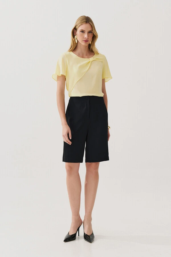 Blusa Transpassada Laço