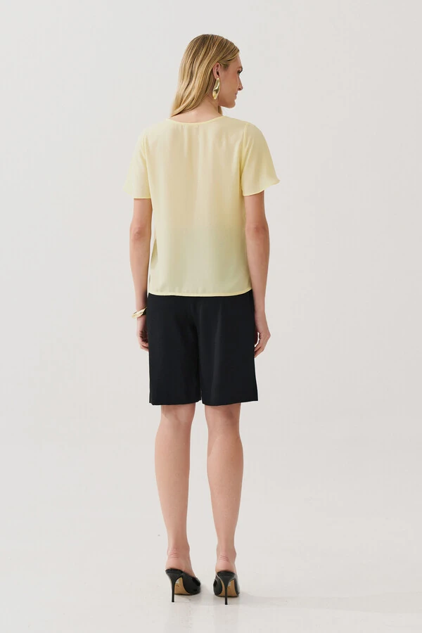 Blusa Transpassada Laço