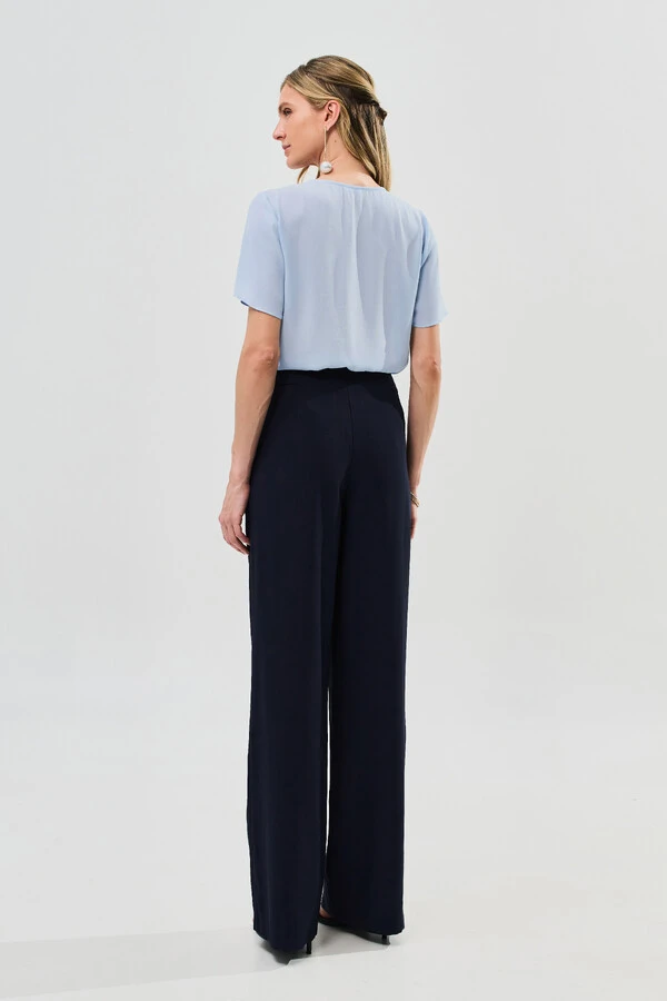 Blusa Decote Gota Gold Pérola Double Ombro Franzidos