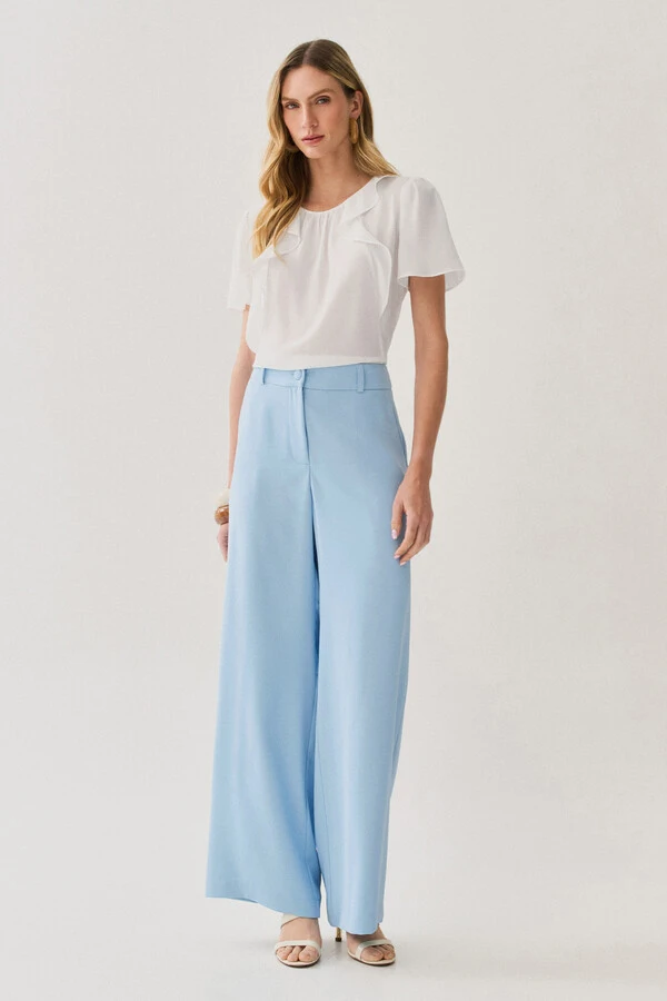 Pantalona de Alfaitaria Botão Forrado