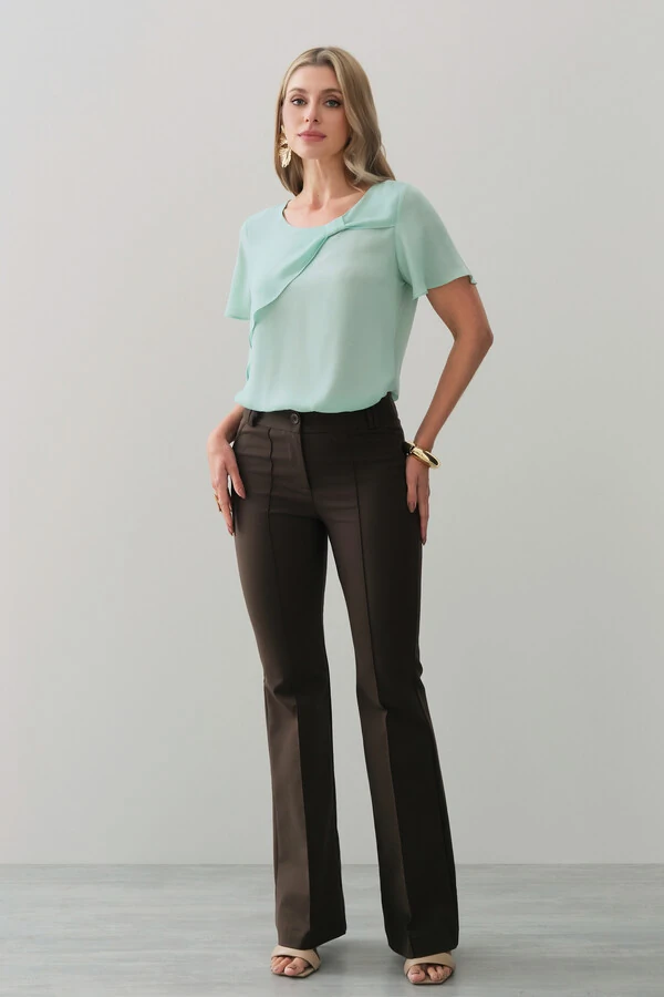 Blusa Transpassada Laço