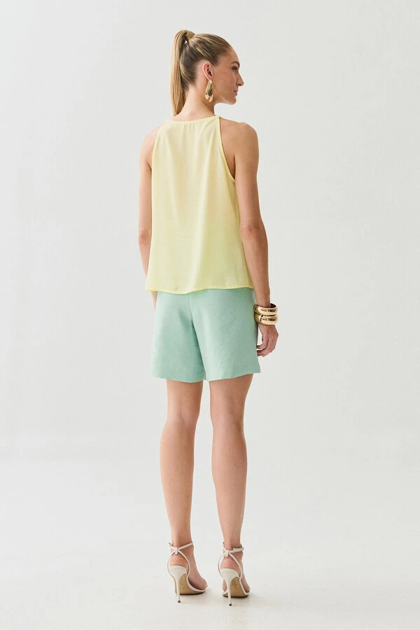 Alcinha Frente Única Decote Gota Laço