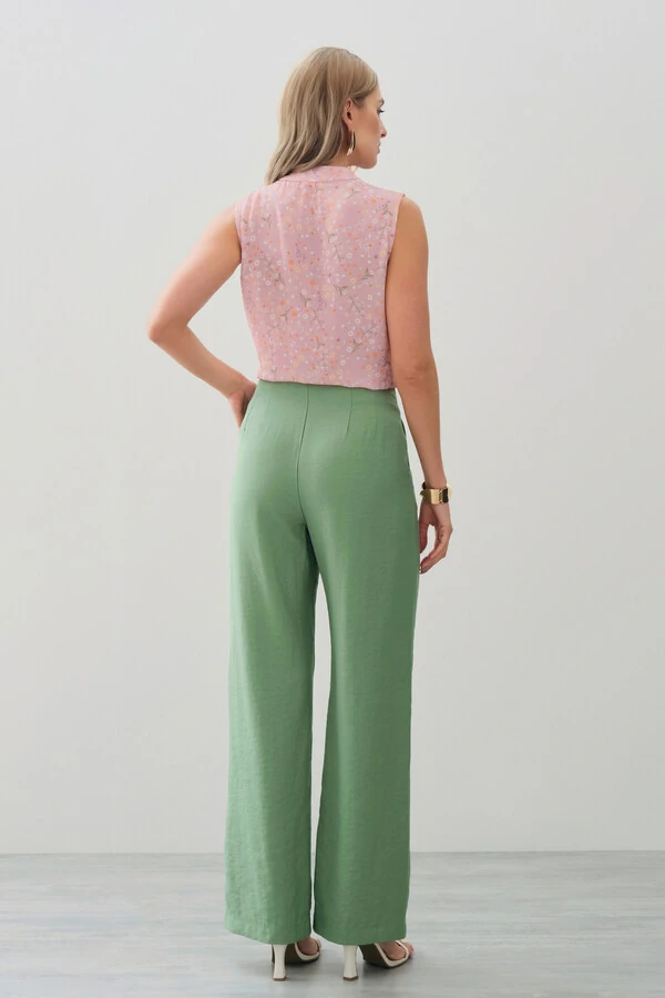 Regata Floral Gola Baixa Laço
