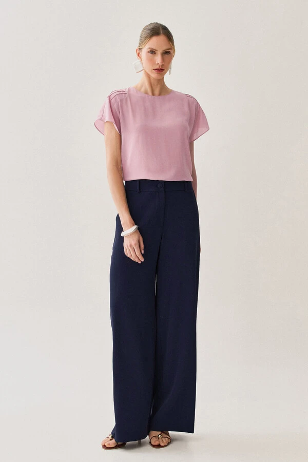 Pantalona de Alfaitaria Botão Forrado