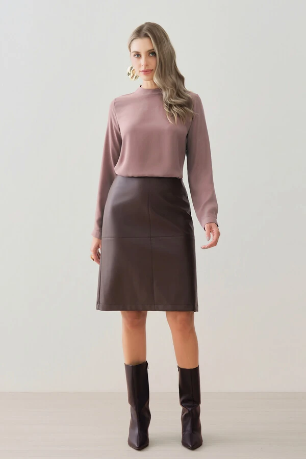 Saia de Couro Recortes