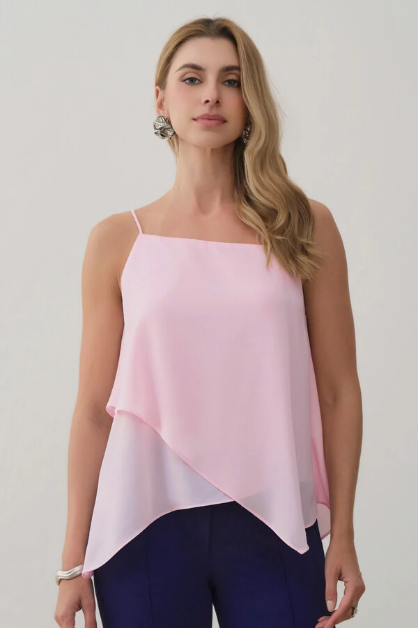 Blusa Dupla Transpassada de Alcinha Fina