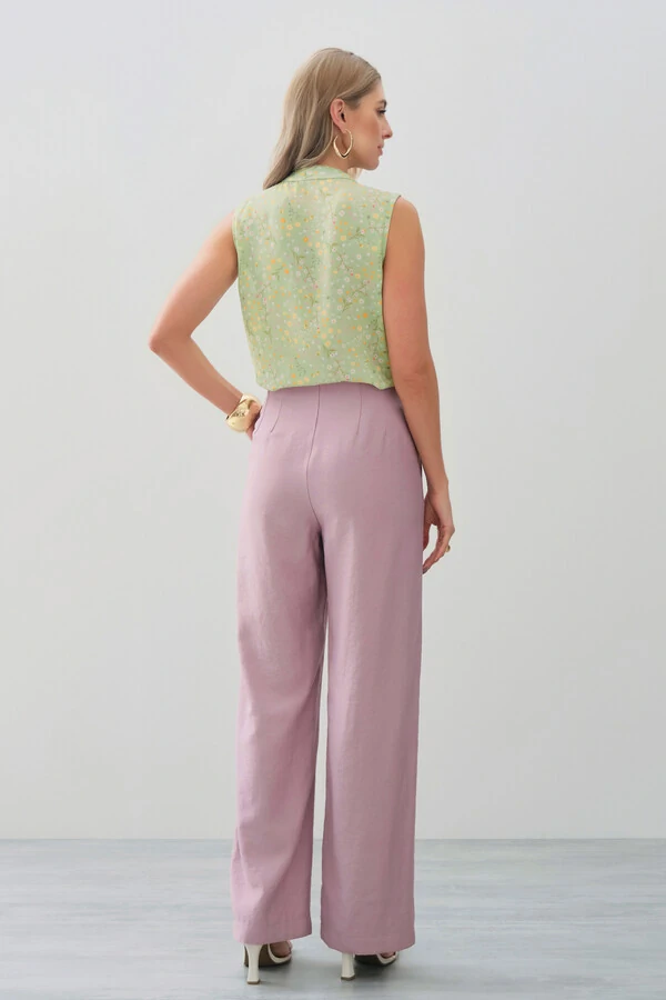 Regata Floral Gola Baixa Laço