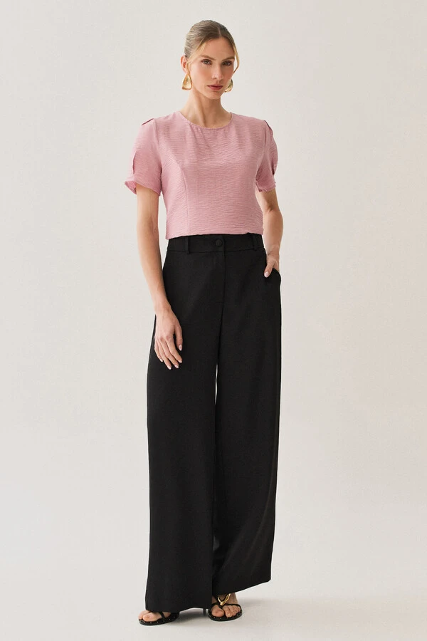 Pantalona de Alfaitaria Botão Forrado