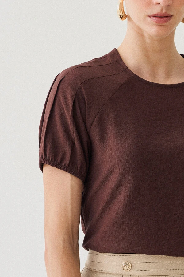 Blusa Manga Raglan Pregas Elástico