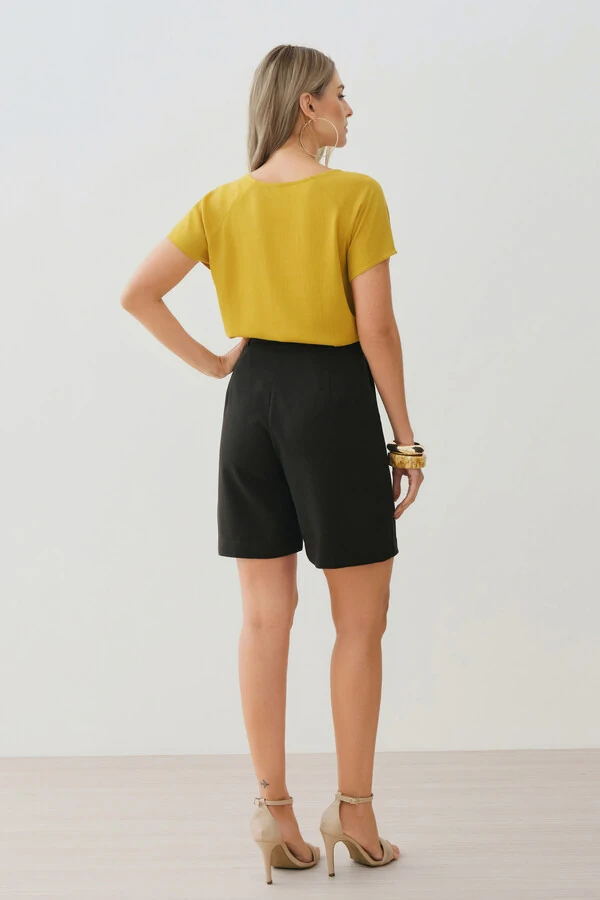 Shorts de Alfaiataria Cinto Fino