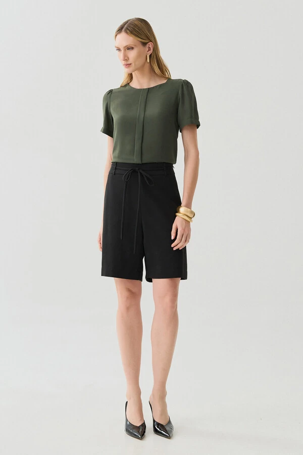 Shorts de Alfaiataria Cinto Fino