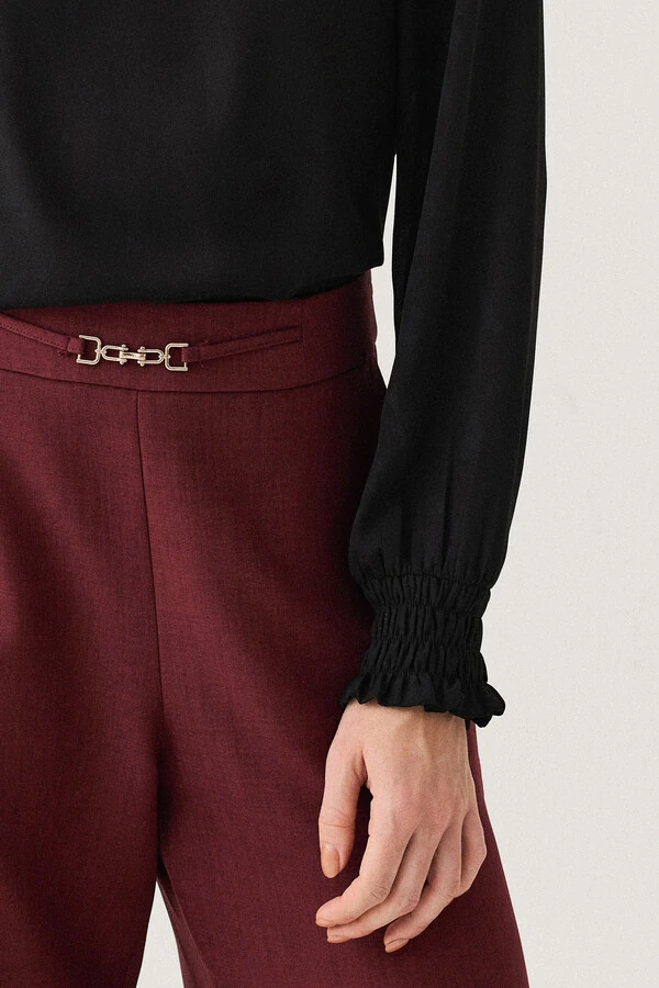 Pantalona de Alfaiataria Cinto Fino Gold