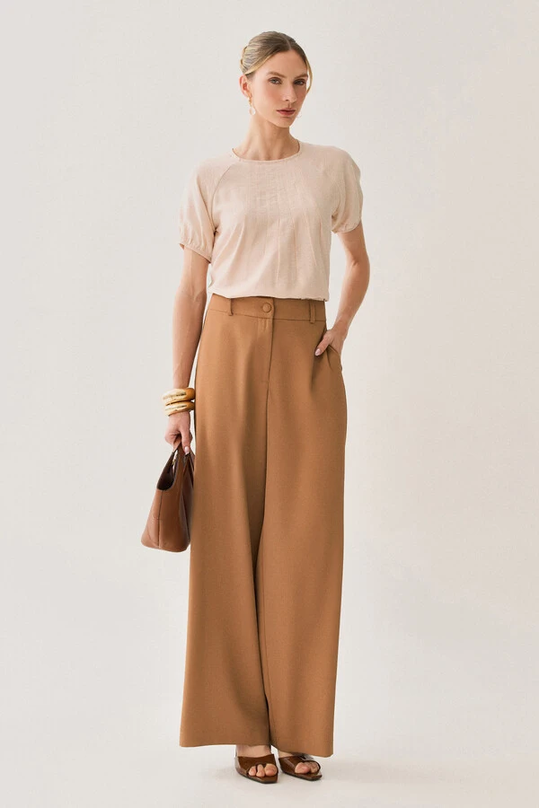 Pantalona de Alfaitaria Botão Forrado