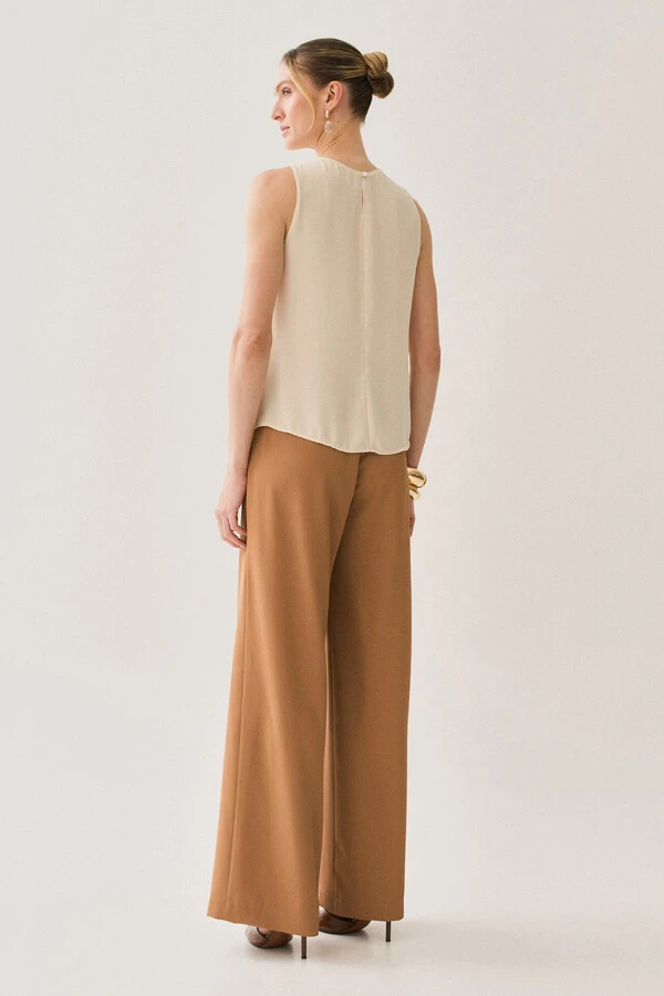 Pantalona de Alfaitaria Botão Forrado
