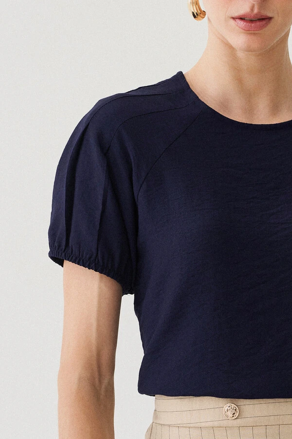 Blusa Manga Raglan Pregas Elástico